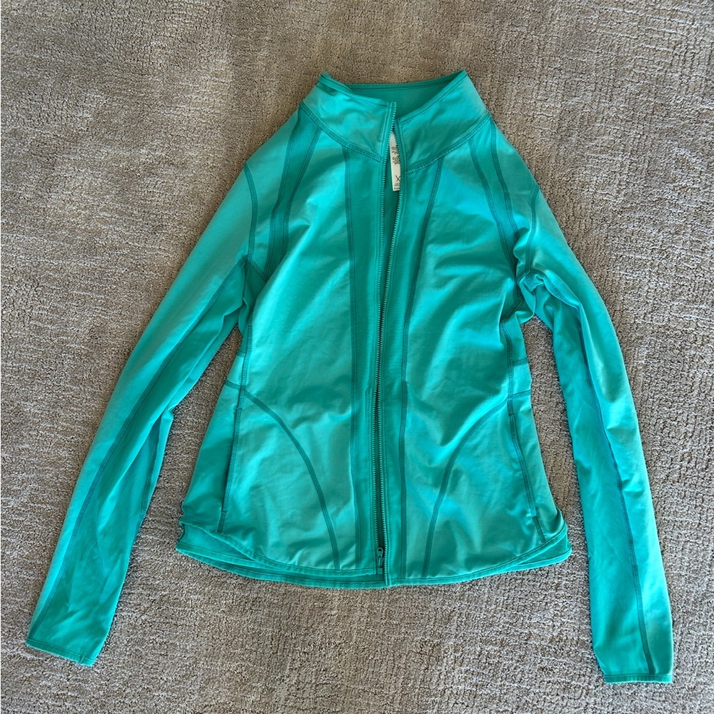 Teal Full-Zip Jacket